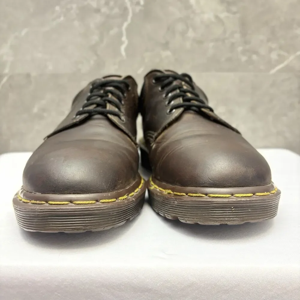 Vtg Dr Martens 8053 Made in England Crazy Horse Brown Leather Oxford UK 9/US 10
